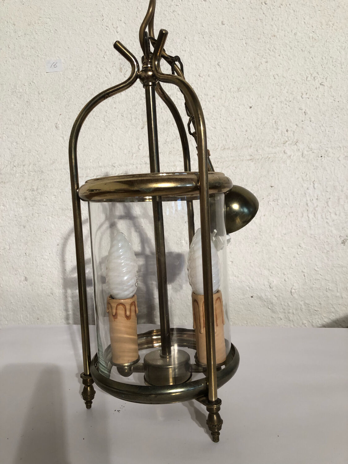 Golden brass lantern