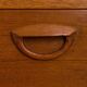 Kai Kristiansen four bay teak wall unit with a dresser, FM Mobler, Denmark