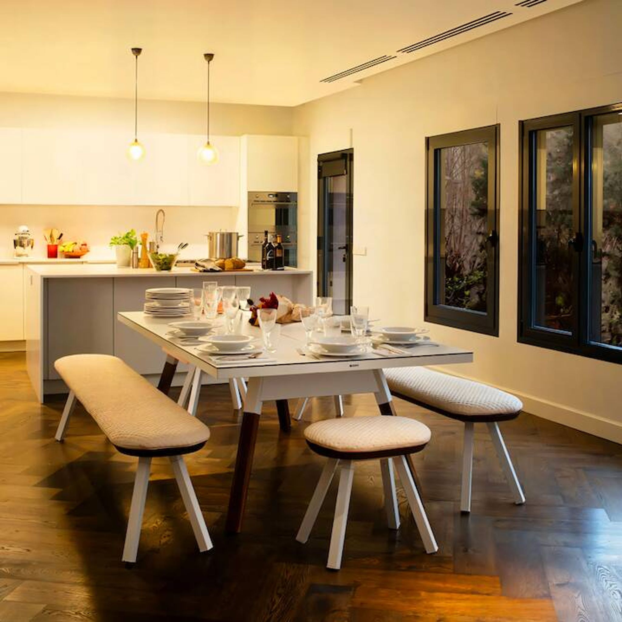 RS Barcelona table design "You & Me" – Chic signature piece for the living room.