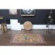 Shahmaran Motif Vintage Turkish Handmade Orange Kilim Rug  94x146