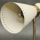 Pair of 1960s German Stilnovo Style Brass and Cream Adjustable Wall Sconces