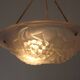 French Art Deco Ceiling Light ROS Degue Frosted Molded Glass Plafonnier
