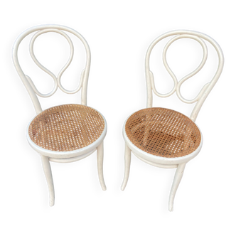 Paire de chaises bistrot style thonet / fischel kohn bois courbé