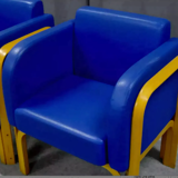 Pair of leather armchairs 1970