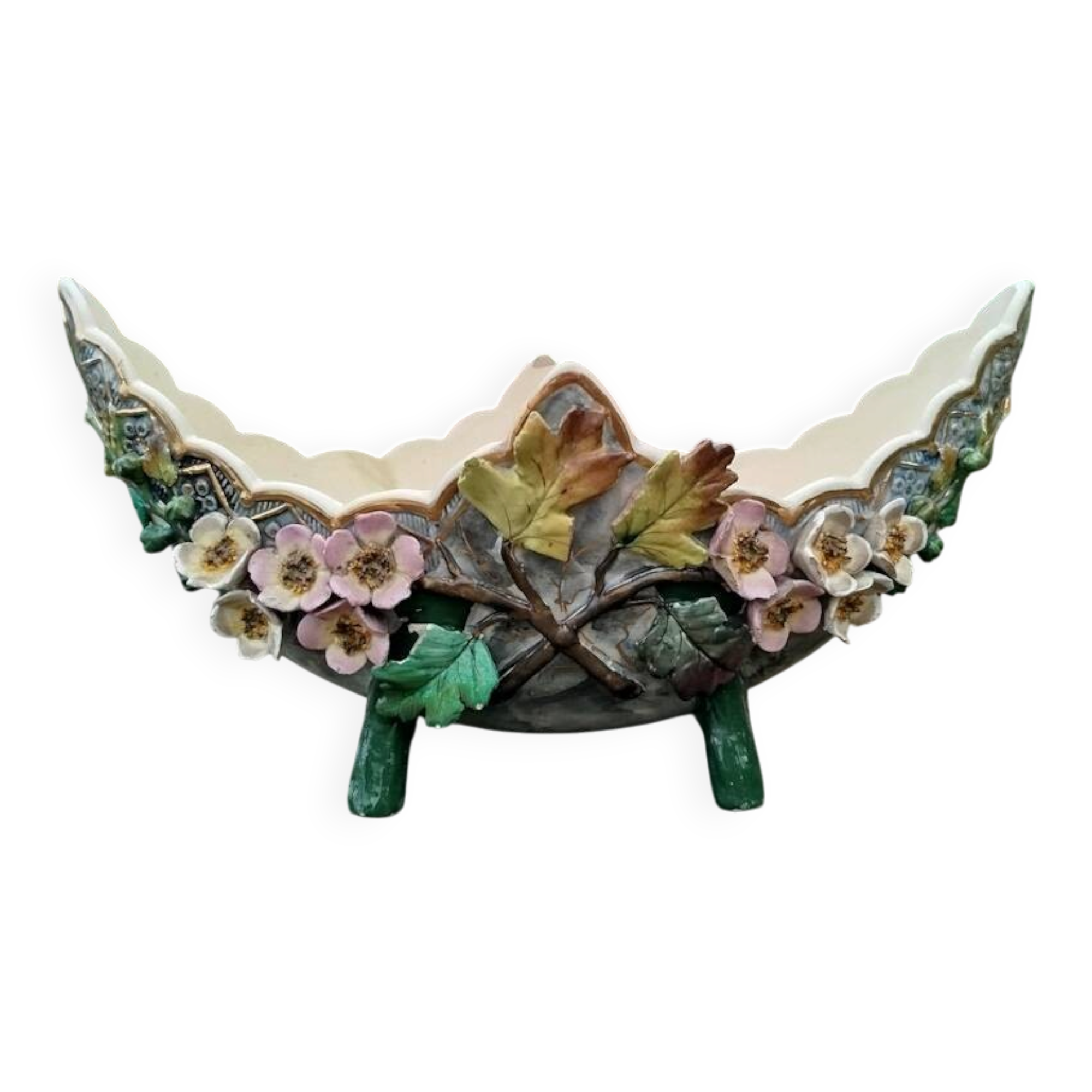 Jardinière in barbotine Art Nouveau