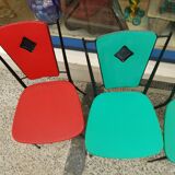 Set of 4 iron chairs