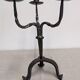 Brutalist candelabrum with 3 lights in wrought iron, France circa 1950.
