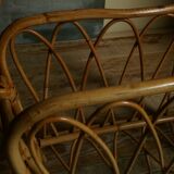 Rattan magazine holder 50s