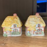 Vintage cottage salt and pepper shaker