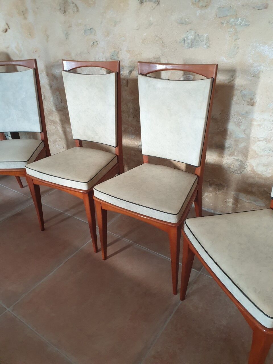 Set of 5 chairs 60s