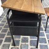 School desk and chair