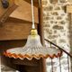 Vintage opaline pendant light