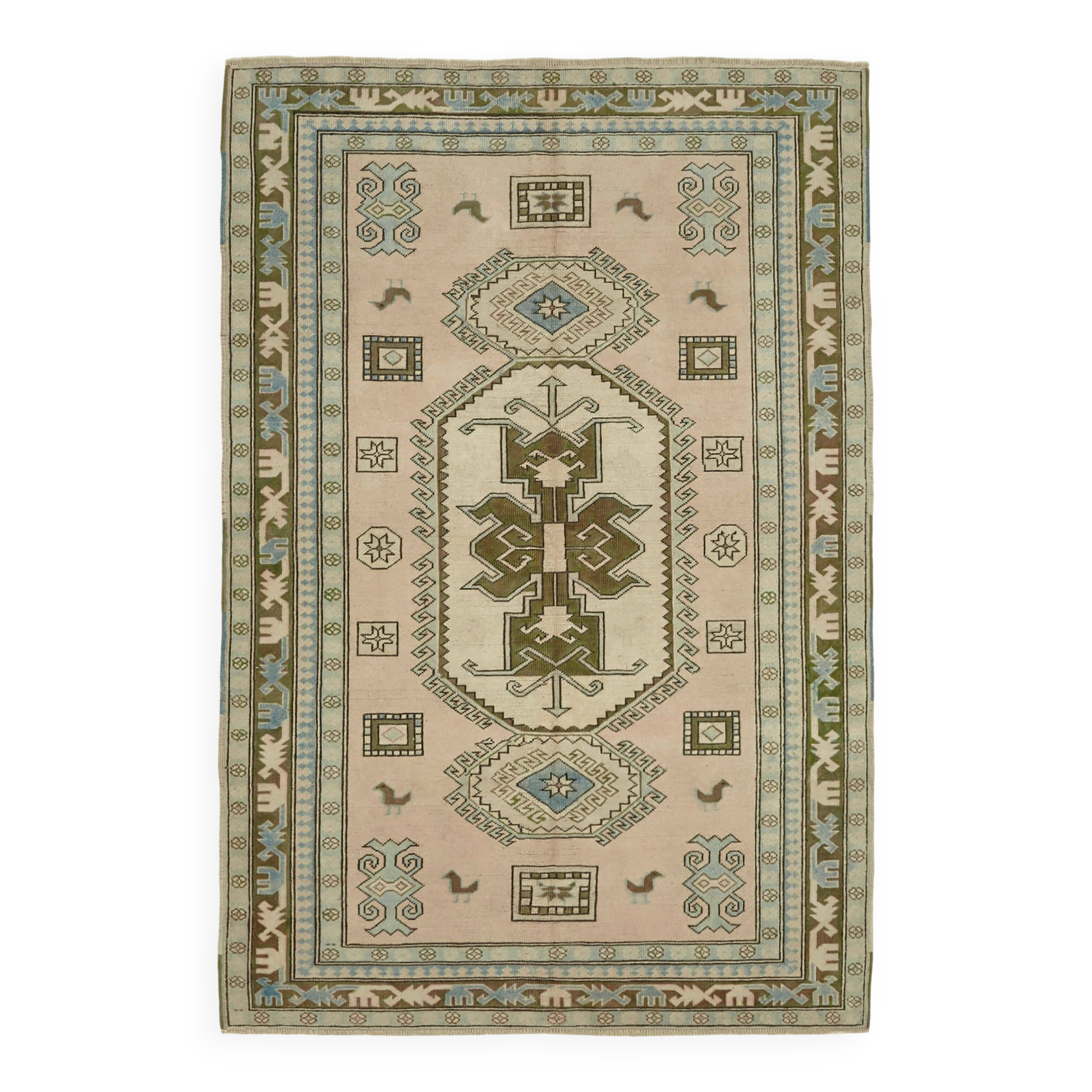 Turkish Vintage Anatolian Rug 176 cm x 258 cm