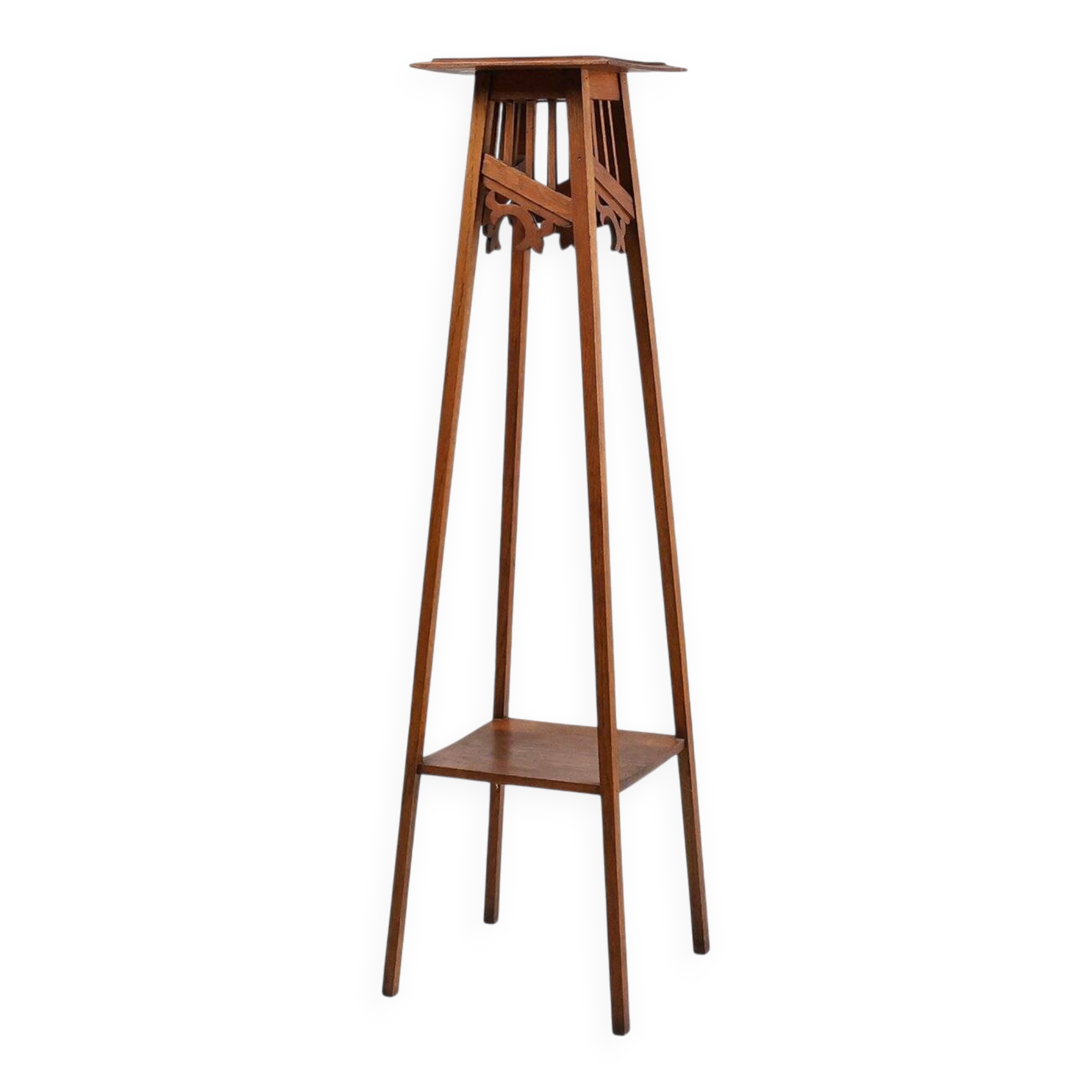 Table console Art Déco française en chêne, années 1920