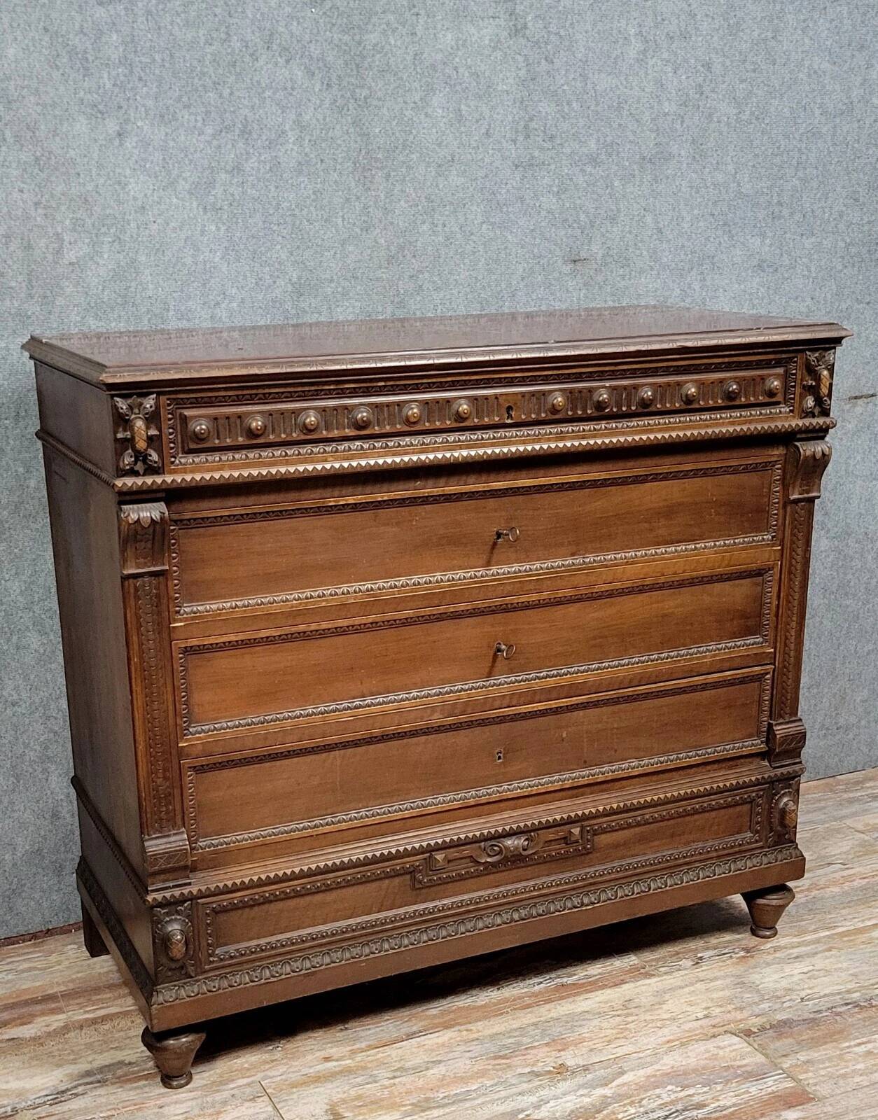 Louis XVI style mahogany chest of drawers circa 1850