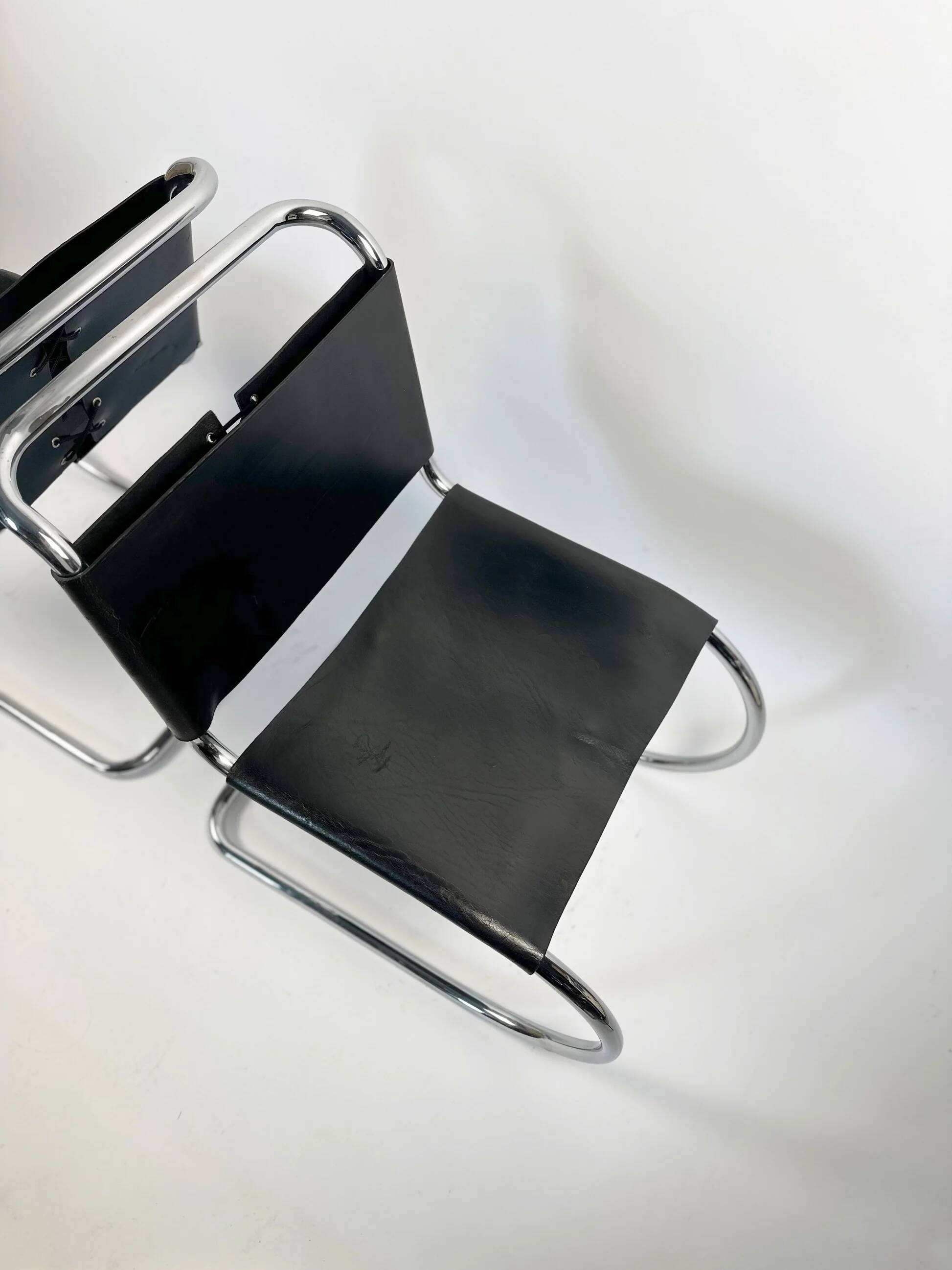 Pair of MR10 lounge chairs — Ludwig Mies van der Rohe, attributed to Knoll, circa 1970