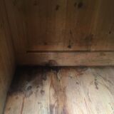 Wooden cabinet with interior doors