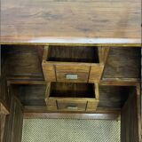 Buffet en bois d'acacia massif 4 portes, 2 tiroirs
