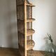 Large rattan corner shelf in Emmanuelle style