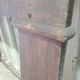 Country-style fireplace surround - stained poplar - late 19th century