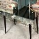 Vintage art deco style dressing table in mirror and wood 50'S