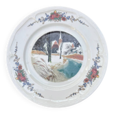 Assiette plate Sarreguemines