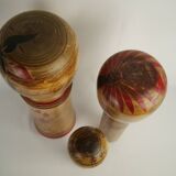 Set of 3 KOKESHI dolls (large size)
