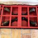 Ancienne table basse rectangulaire asiatique escamotable