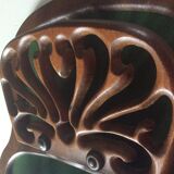 Scandinavian mail range in carved wood from the 60s and 70s