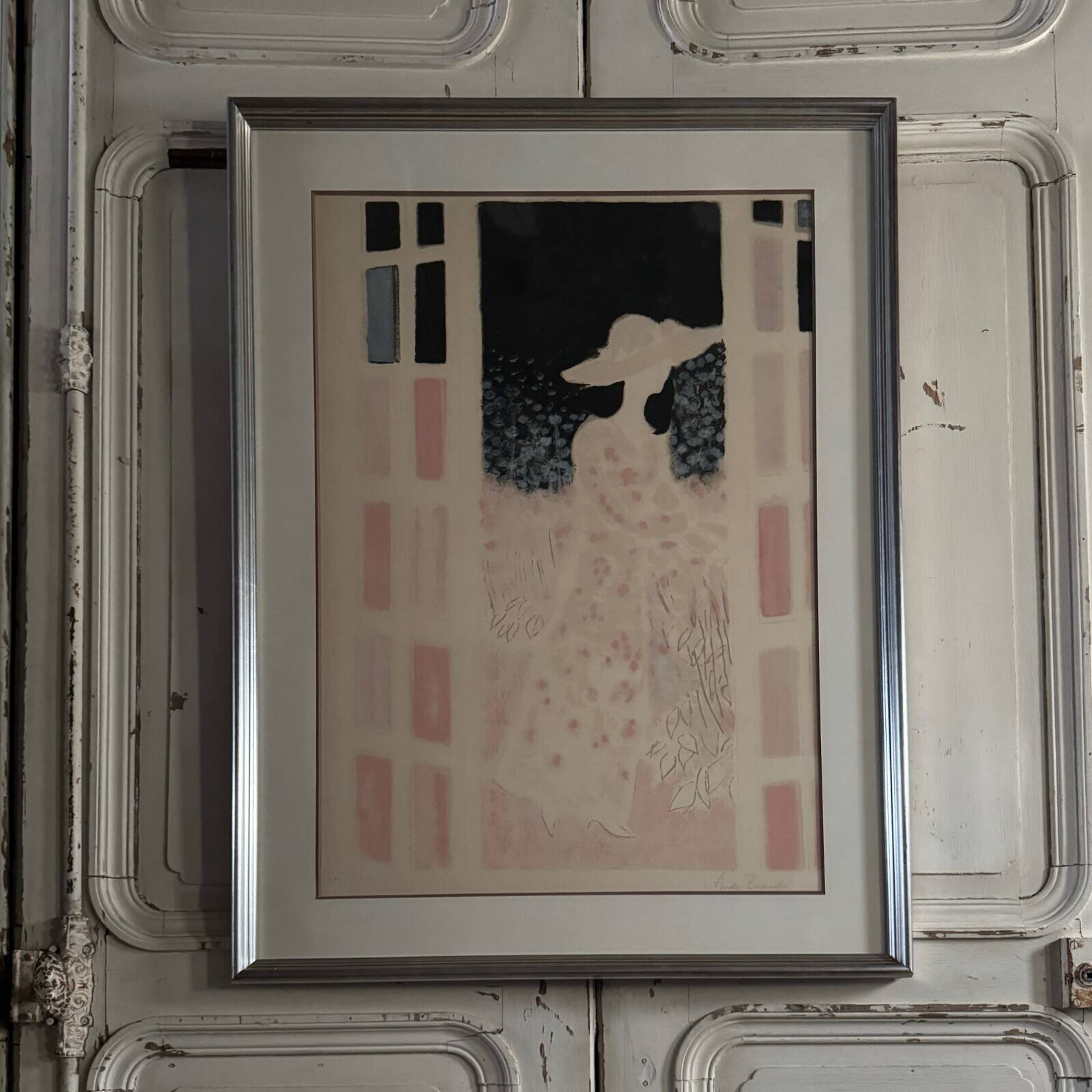 Lithograph artist's proof by André Brasilier Secret Gardens 20th century