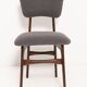Chaise bouclée gris foncé du 20ème siècle, 1960