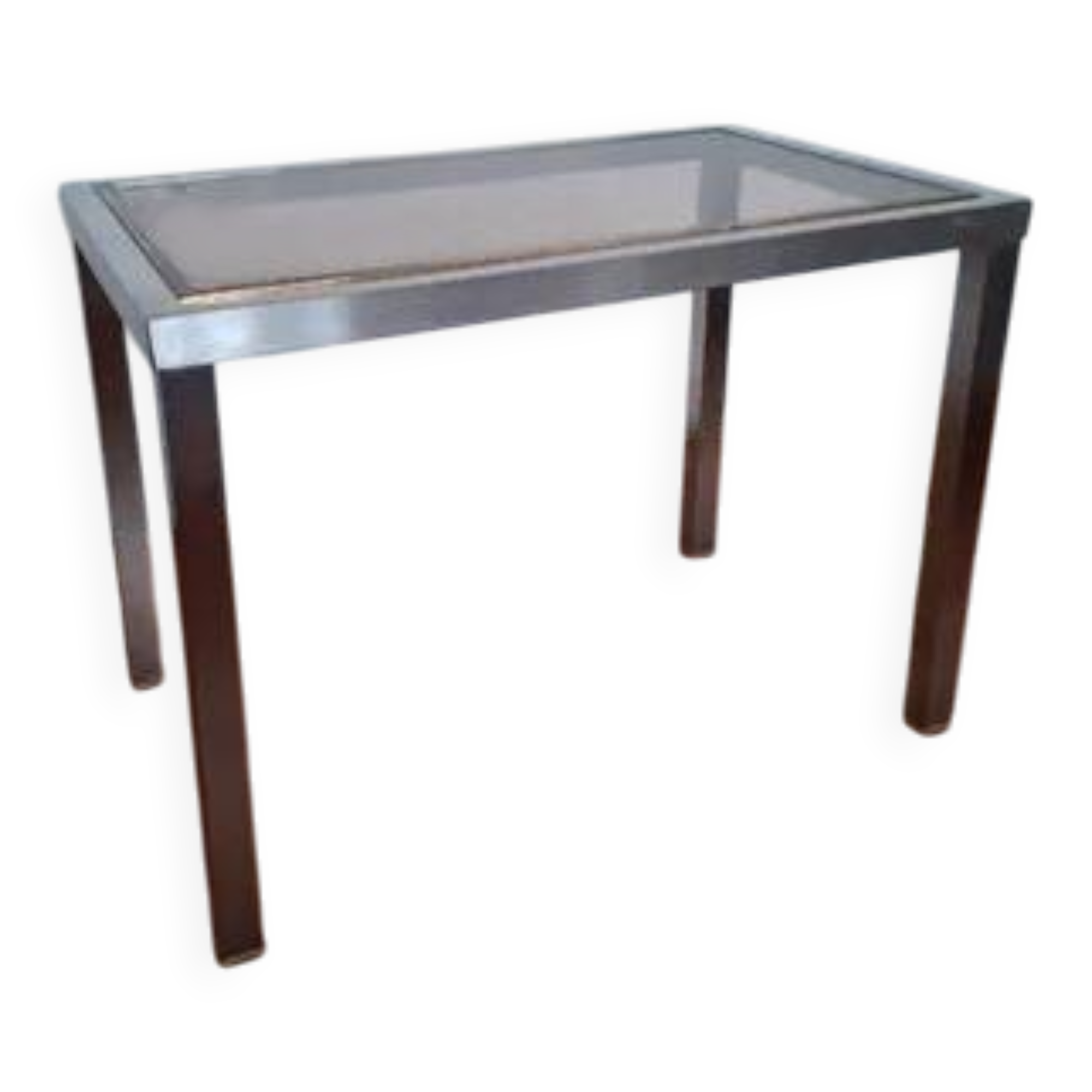 Hollywood Regency Coffee Table - Chrome & Brass - Guy Lefèvre Style -