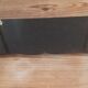 Vintage shelf of the 60s in golden metal and black plastic