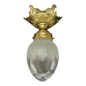 Suspension / Ceiling light / chandelier ogive style Louis XVI - gilded bronze
