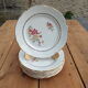 8 assiettes plates KG Lunéville