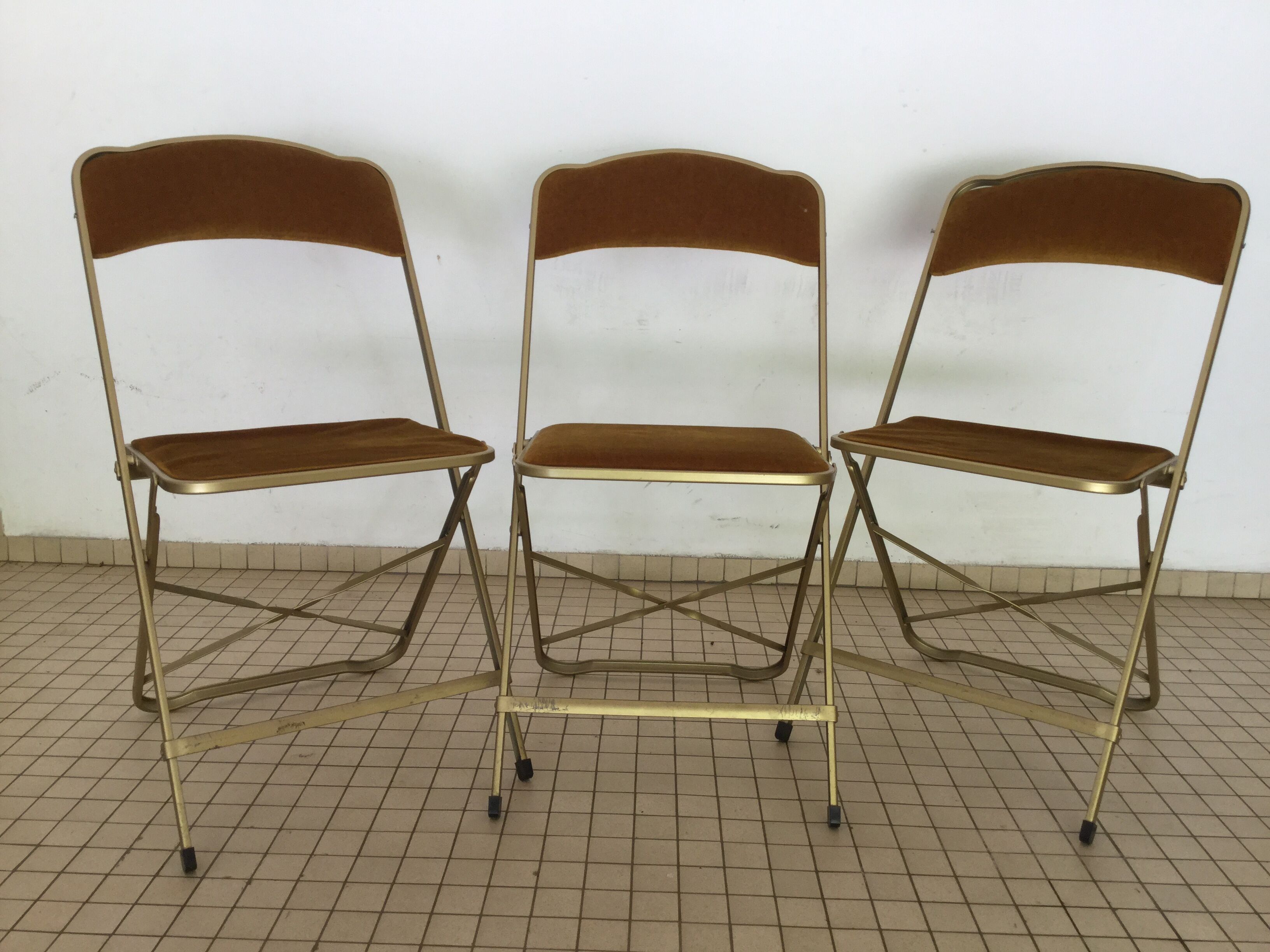 Lot de 3 chaises pliantes