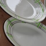9 Ceranord St Amand checkered flat plates