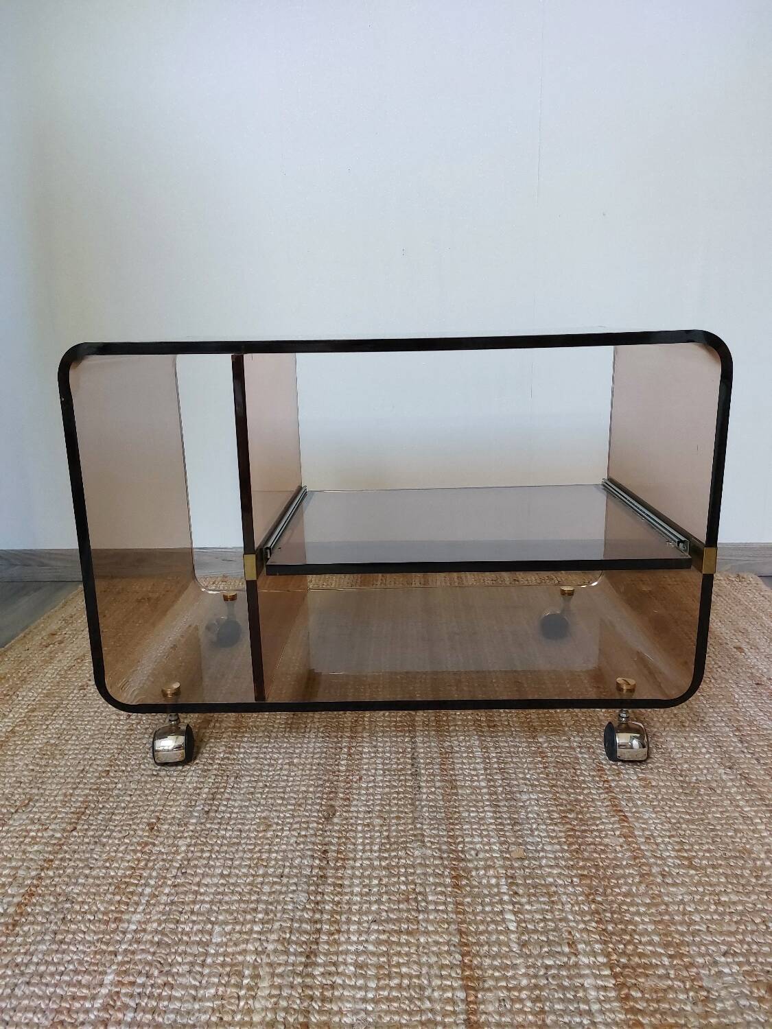 Table Michel Dumas plexiglas 1970
