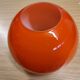 Pair d'opaline vintage oranges