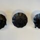 3 bougeoirs en fer noir vintage