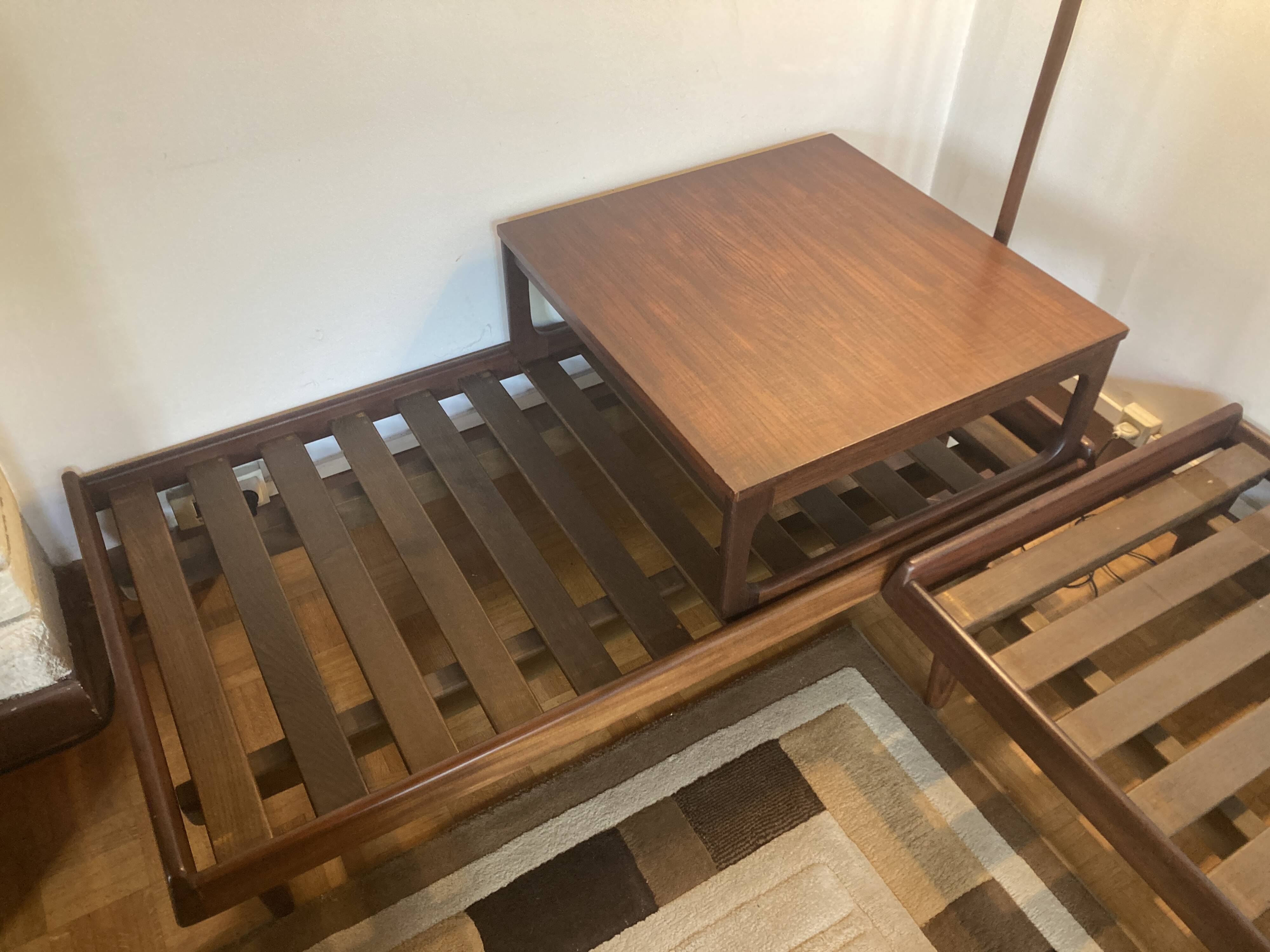 Modular TV Canapé 161 Hans Holsen Teck, 1960s