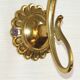French Vintage Brass Single Wall Light Patterned Frilled Glass Shade