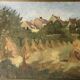 André Meaux Saint-Marc "rural landscape" Oil on canvas signed