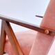 Mid Century Easy Chair Model B 310 Var in Coral Velvet
