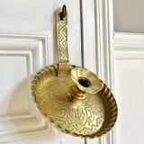 Bougeoir à main XXL ancien