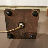 Art Deco mirror lamp, copper and glass