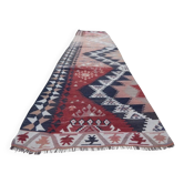 Vintage Turkish hallway rug 86x357 cm