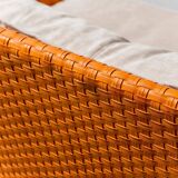 Divano 2 posti intrecciato di tito angoli anni ’90 vintage modernariato