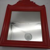 Wooden wall key holder mirror.Country Corner.