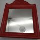 Wooden wall key holder mirror.Country Corner.